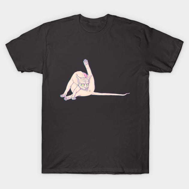 Lickity Sphyinx T-Shirt by PsychologistTongue